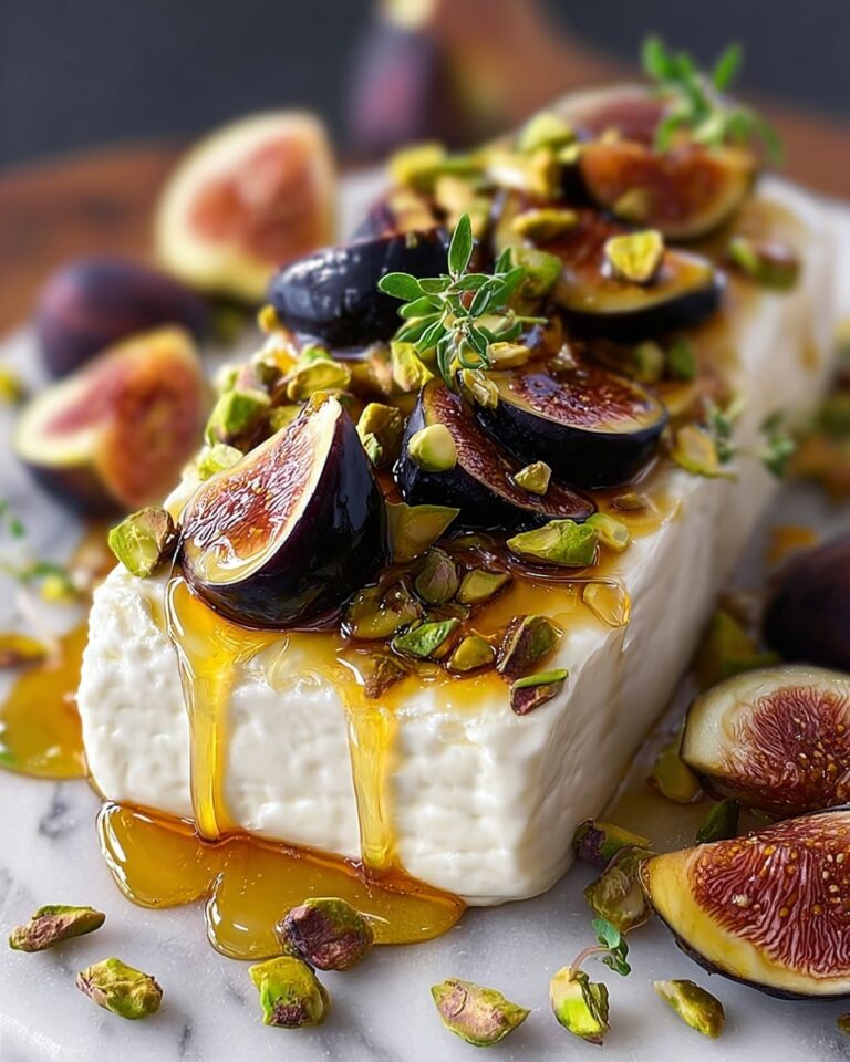 Honey Fig Pistachio Goat Cheese Appetizer Recipe