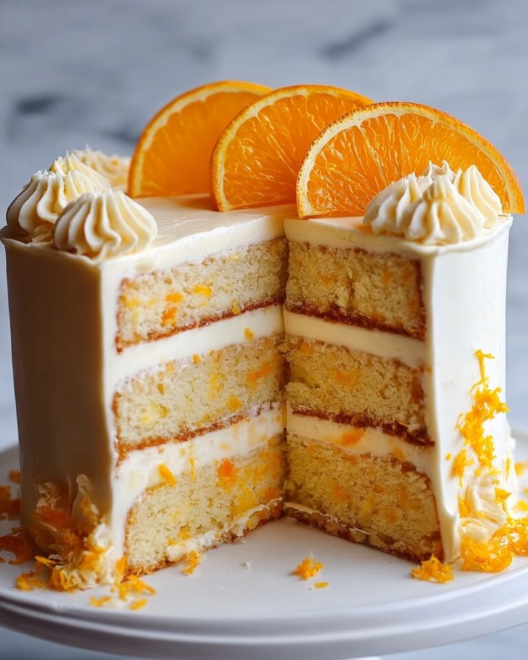Moist Orange Layer Cake Recipe
