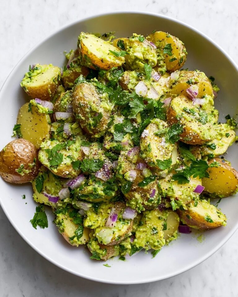 Fresh and Creamy Avocado Potato Salad Recipe