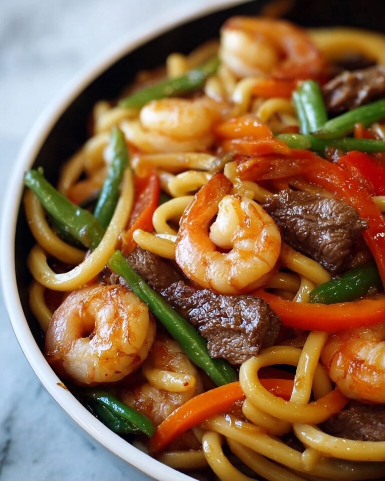 Shrimp & Teriyaki Steak Noodles: A Fusion Delight Recipe