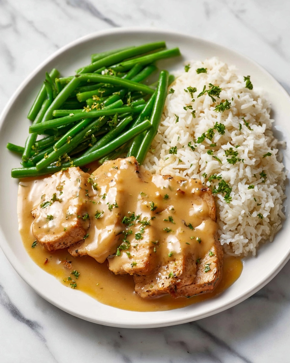 Ranch Seasoned Pork Tenderloin in Creamy Garlic Sauce Recipe - Recipe Image