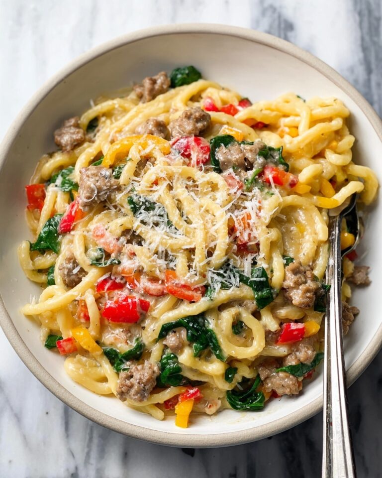Creamy Sausage and Peppers Pasta Recipe