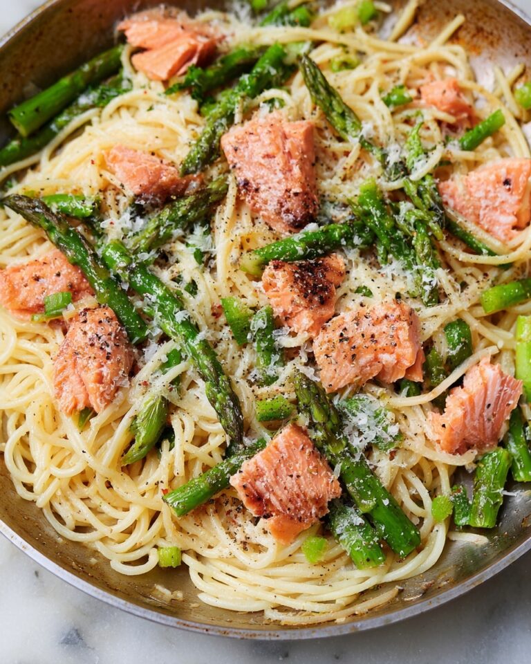 Creamy Salmon and Asparagus Pasta Recipe