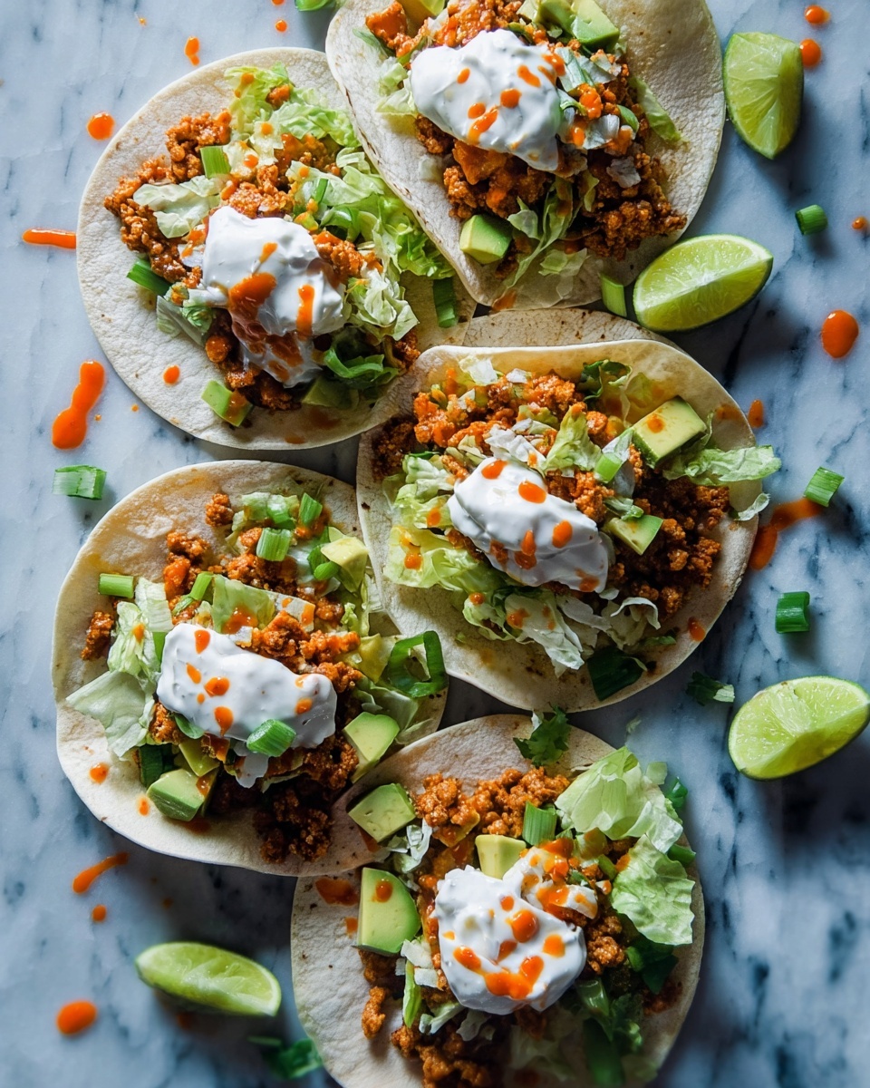Buffalo Chicken Tacos Recipe - Recipe Image