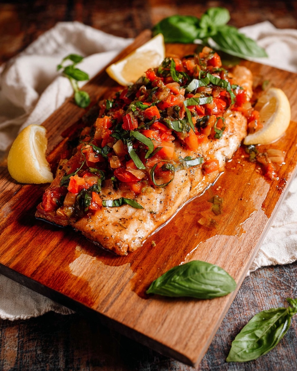 Bruschetta Salmon Recipe - Recipe Image