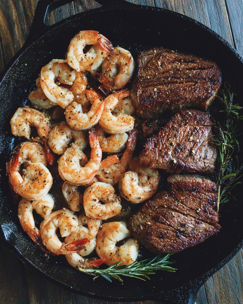 Surf and Turf: Perfect Steak and Shrimp Recipe - Recipe Image