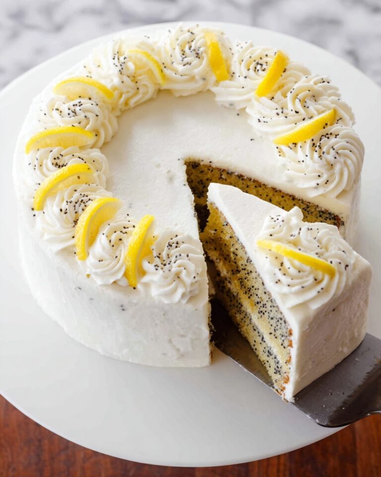 Lemon Poppy Seed Cake with Lemon Cream Cheese Frosting Recipe