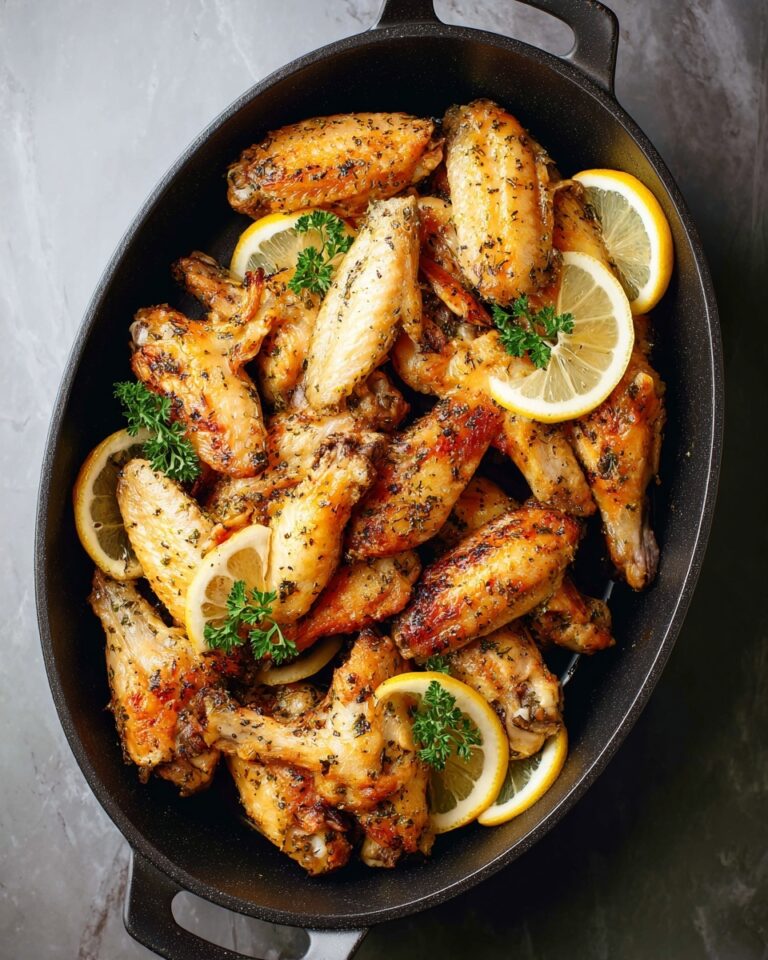 Baked Lemon Pepper Wings Recipe
