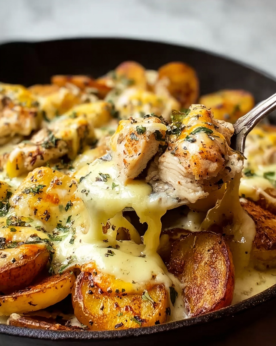 Garlic Parmesan Chicken and Potatoes Recipe - Recipe Image