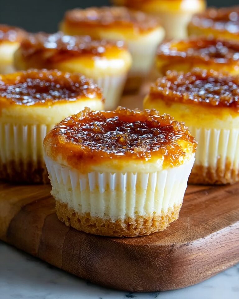Luxurious Crème Brûlée Cheesecakes Recipe