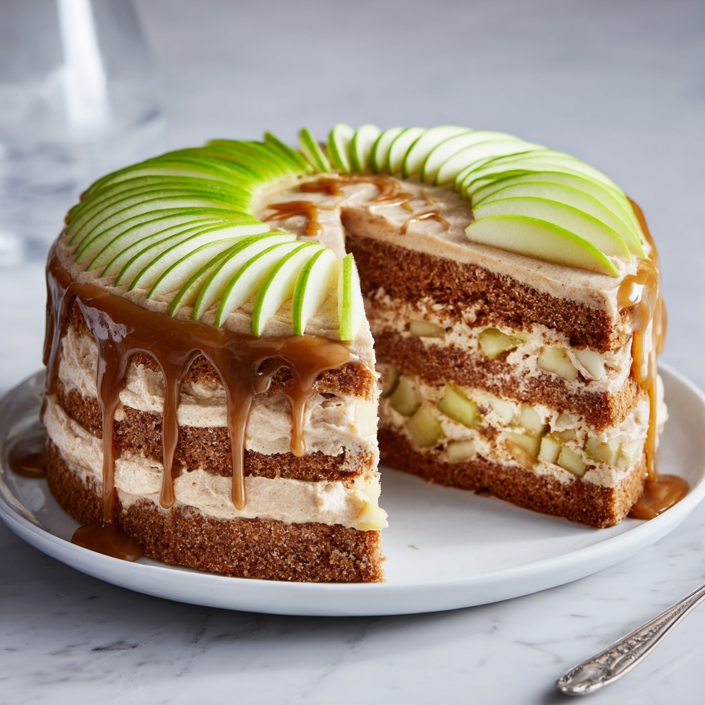 Apple Cake with Salted Caramel Frosting Recipe - Recipe Image