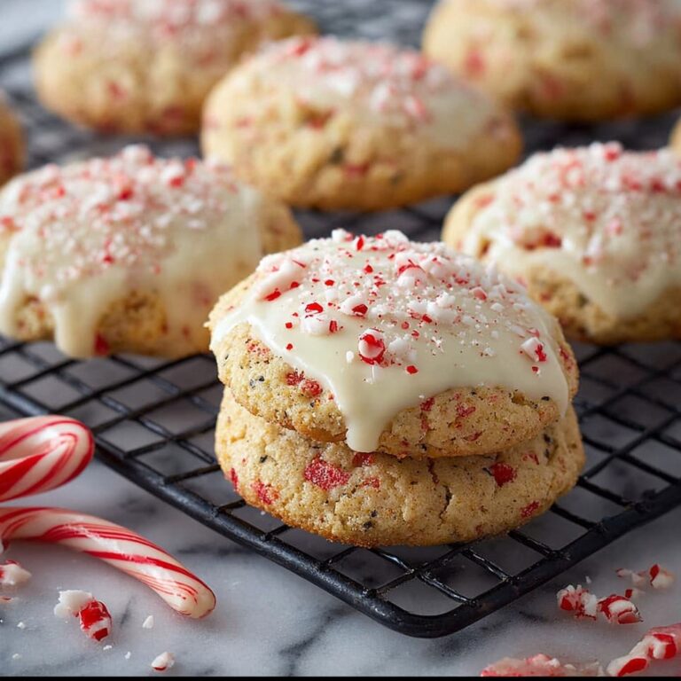 White Chocolate Dipped Peppermint Cookies Recipe
