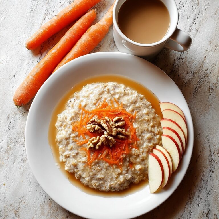 Carrot Apple Oatmeal with Cinnamon and Maple Recipe