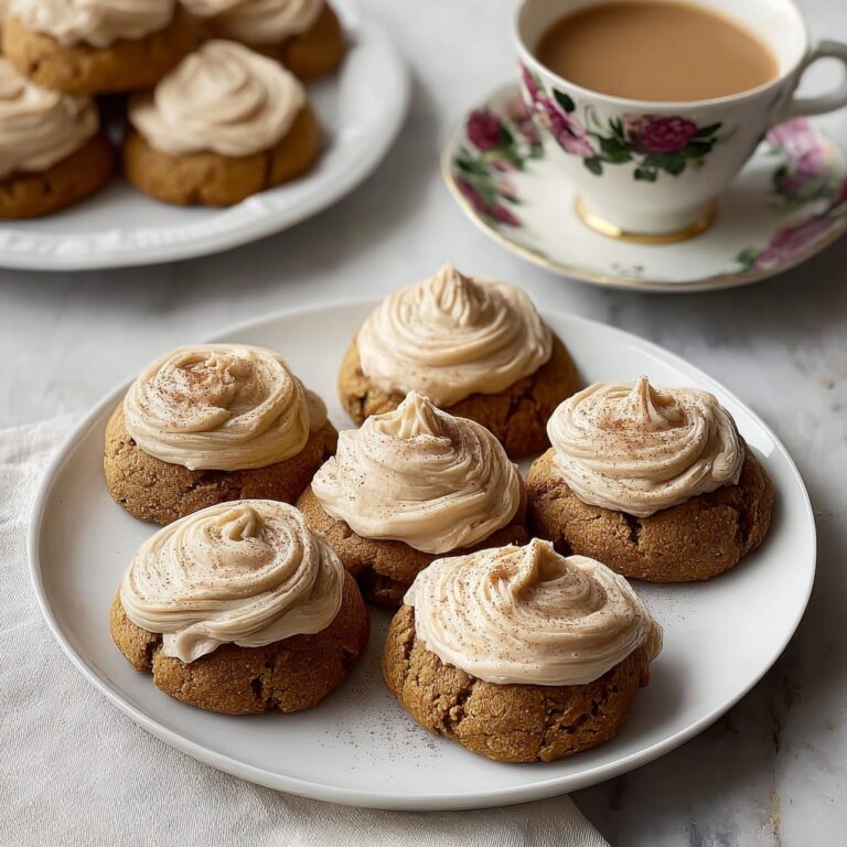 Soft Pumpkin Cookies with Cinnamon Frosting Recipe