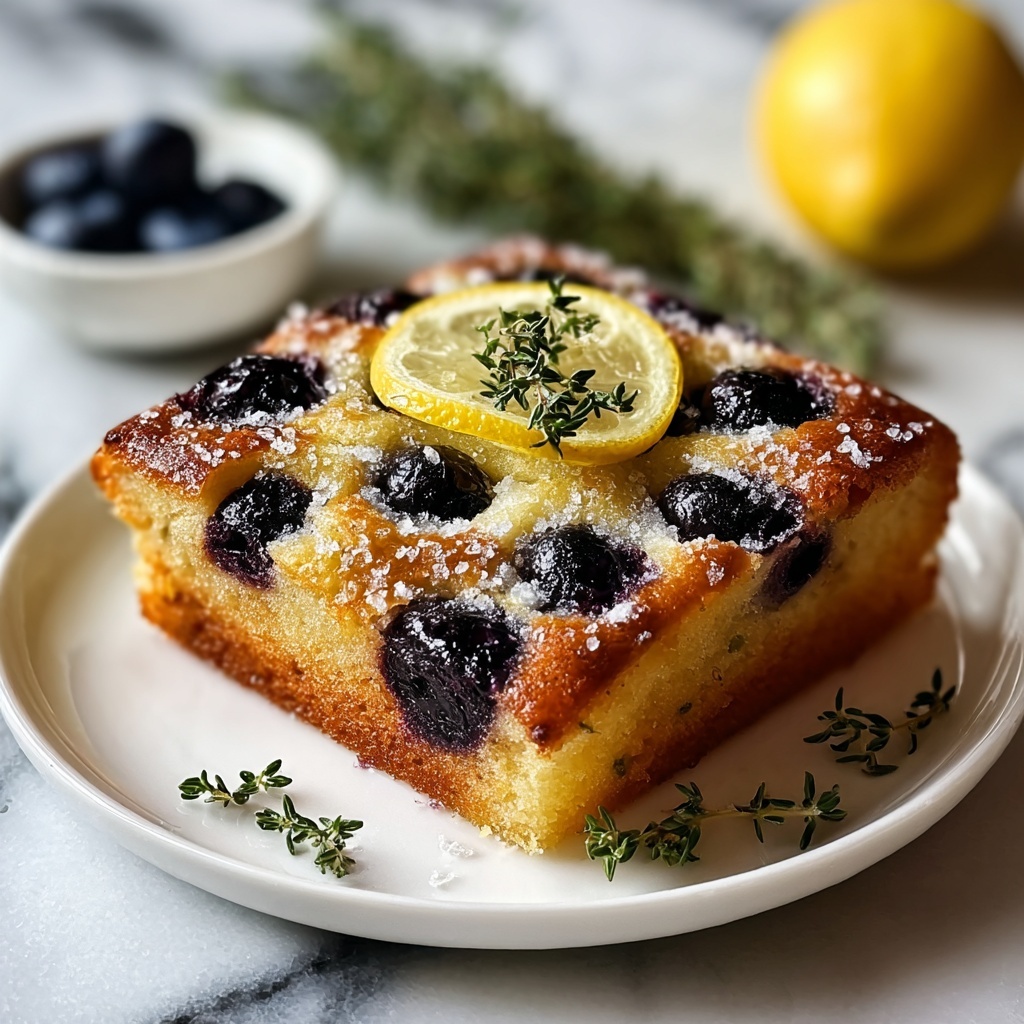 Sourdough Lemon Blueberry Focaccia Bread Recipe - Recipe Image