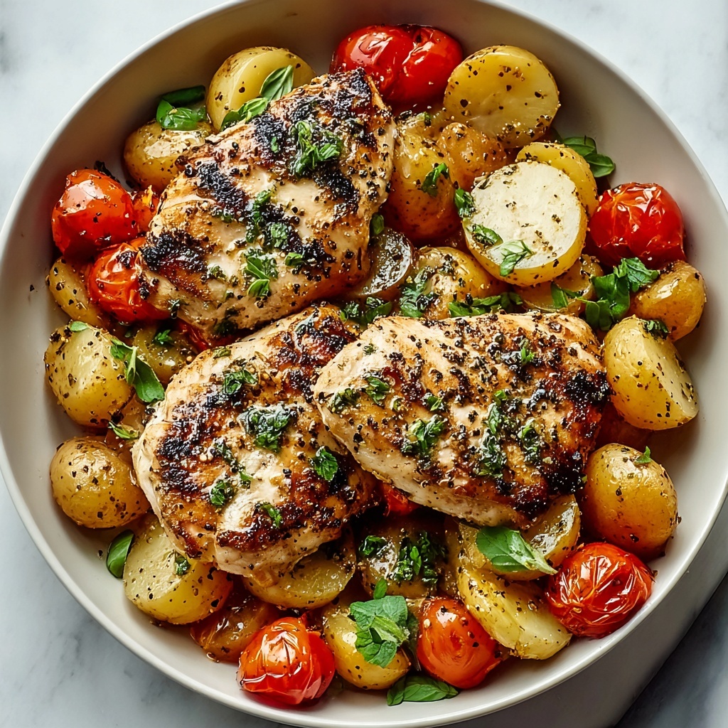 Crockpot Garlic Parmesan Chicken & Potatoes Recipe - Recipe Image