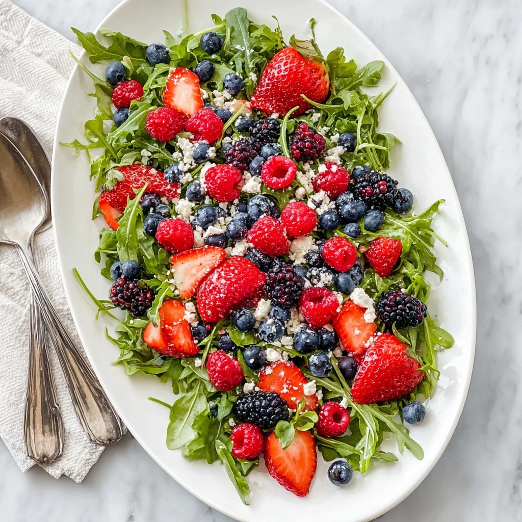 Berry Arugula Salad Recipe - Recipe Image