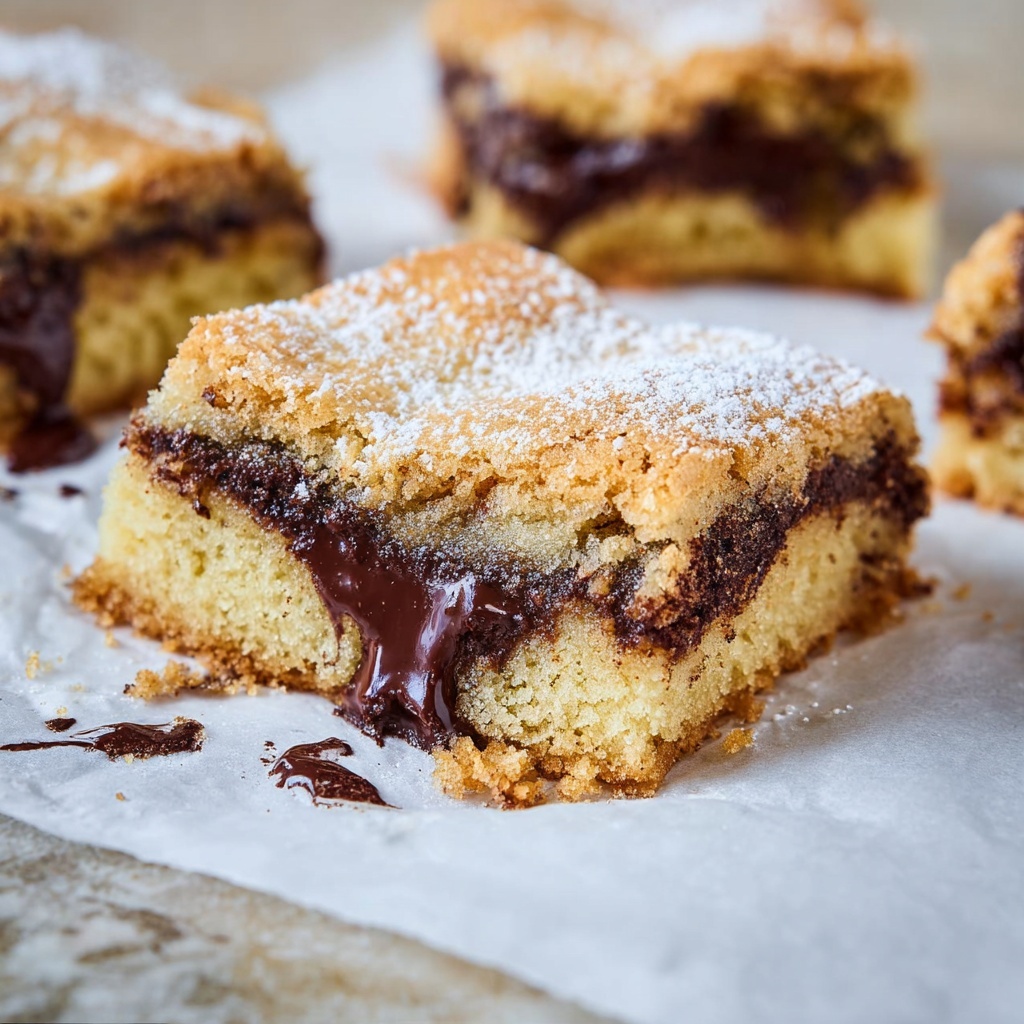 Ganache-Stuffed Peanut Butter Bars Recipe - Recipe Image