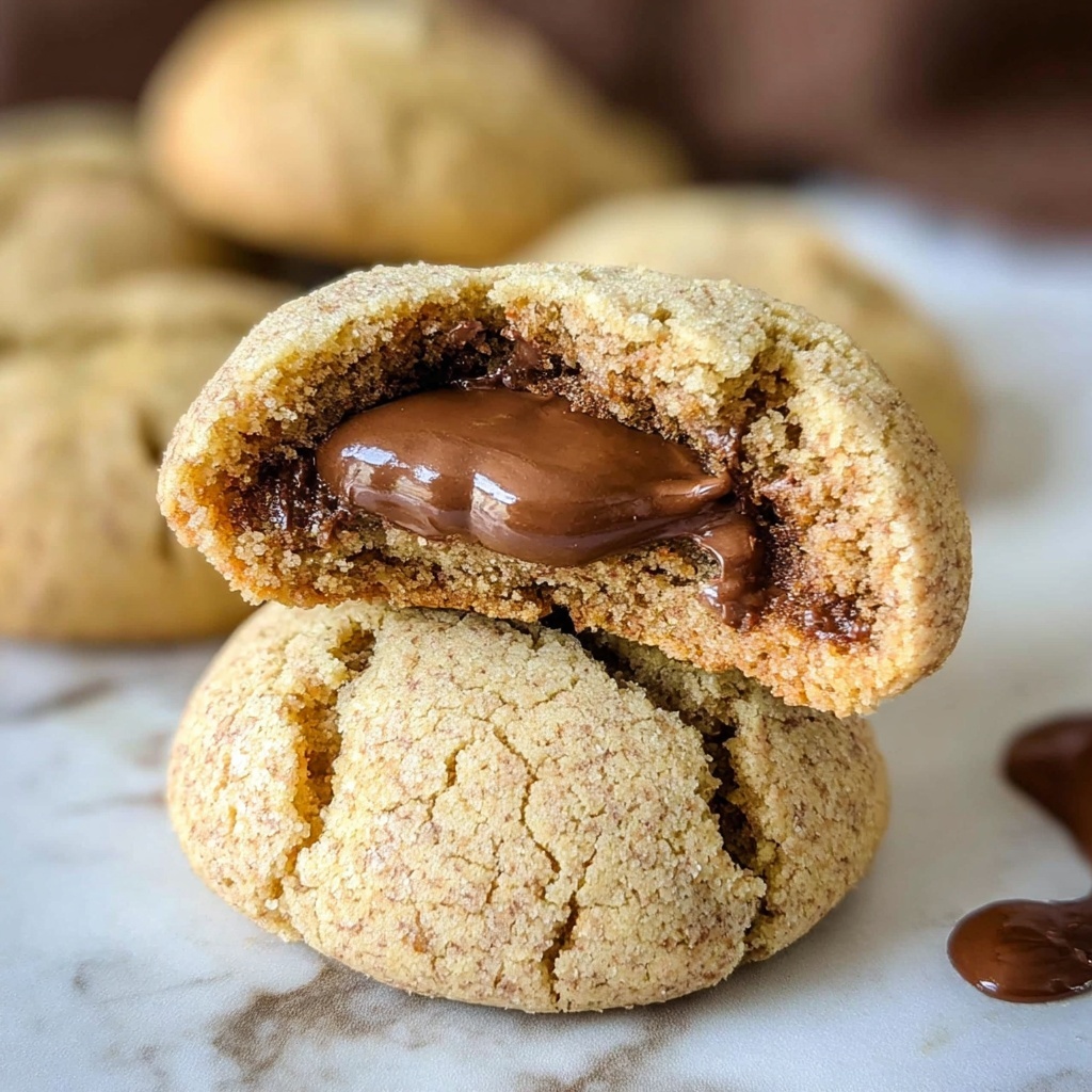 Nutella Stuffed Gingerbread Cookies Recipe - Recipe Image