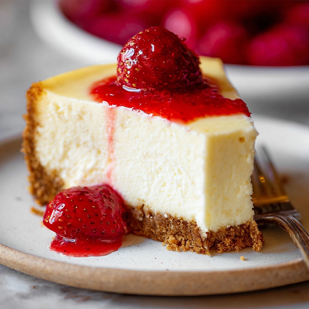 Classic Baked Cheesecake with Graham Cracker Crust Recipe - Recipe Image