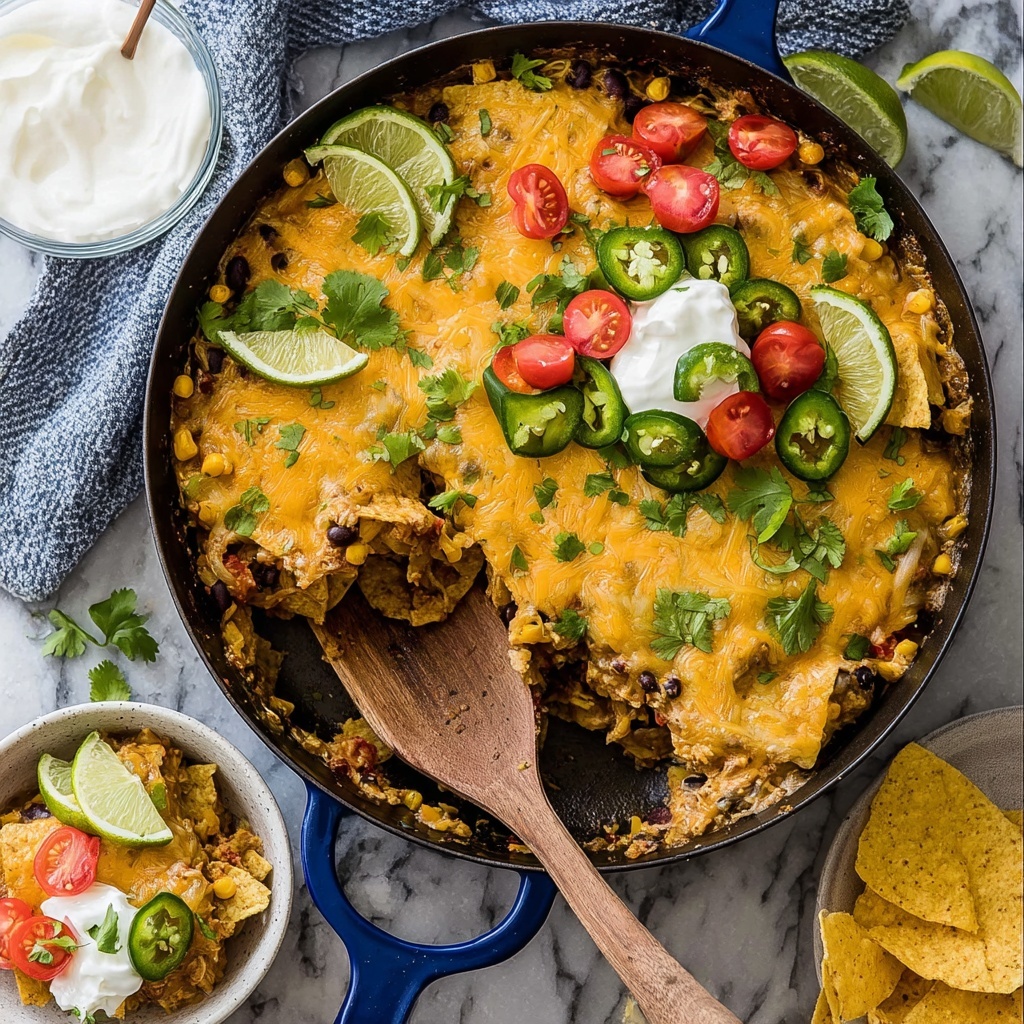 Super Easy Chicken Nacho Casserole Recipe - Recipe Image