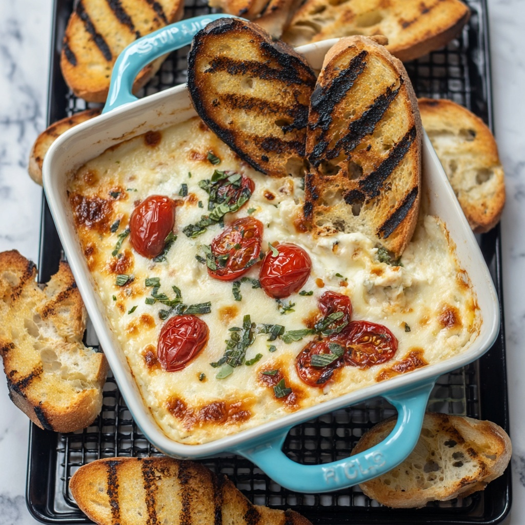 Tomato Mozzarella Caprese Dip Recipe - Recipe Image