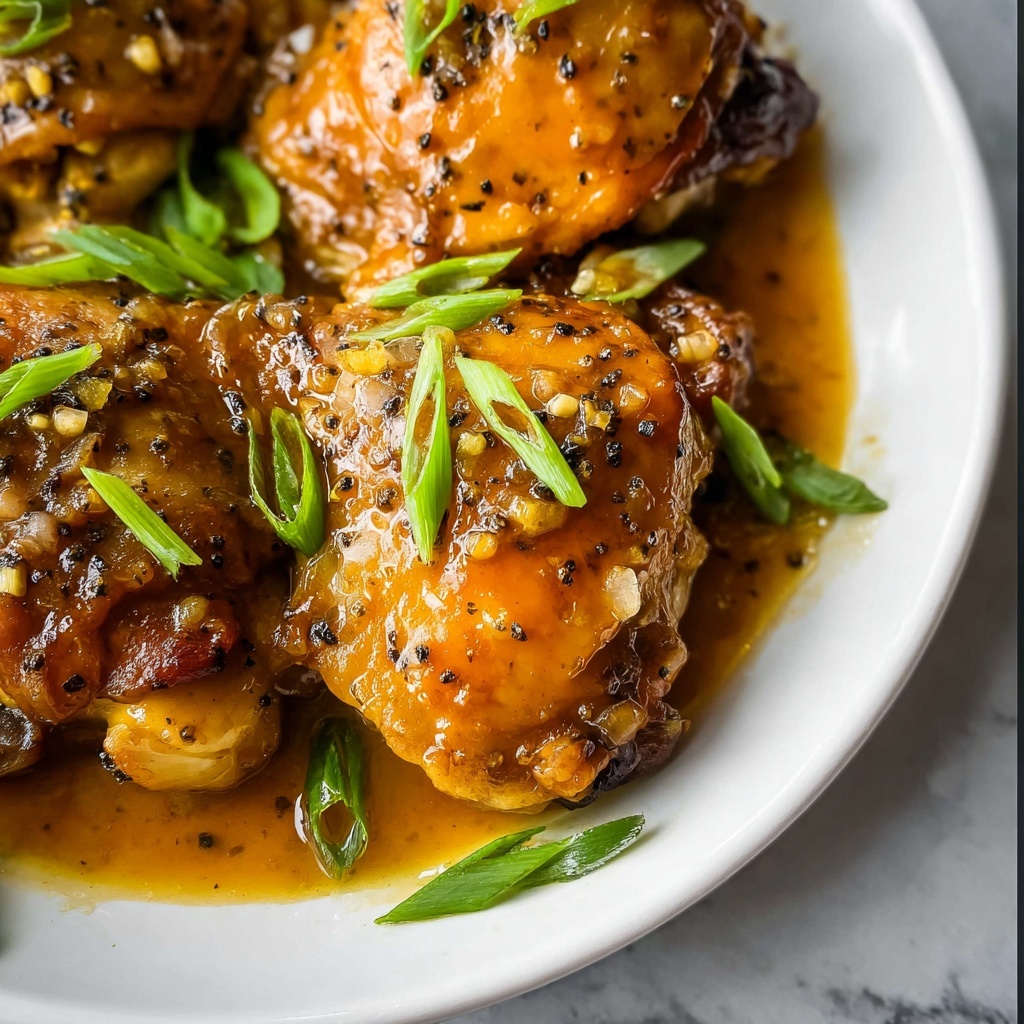 Instant Pot Honey Garlic Maple Chicken Thighs Recipe - Recipe Image