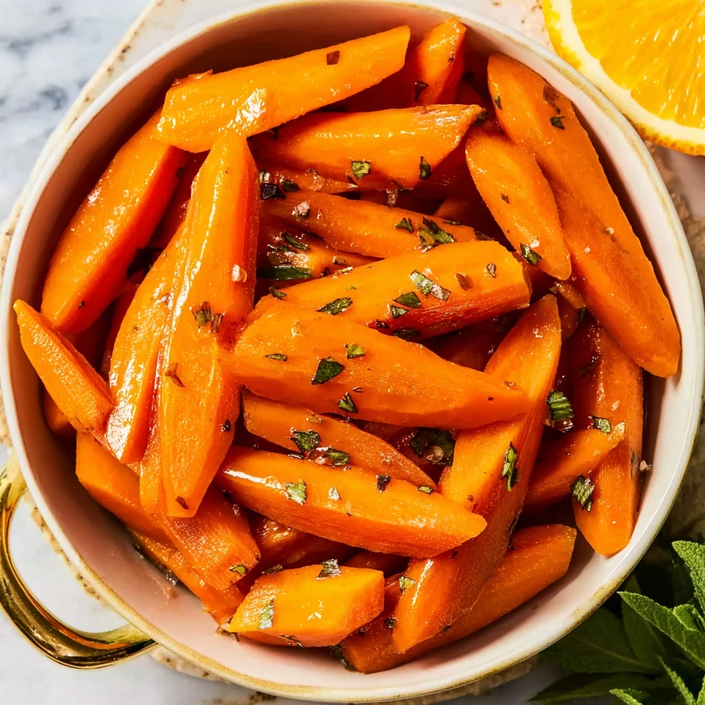 Sauteed Carrots with Garlic, Thyme, and Chicken Broth Recipe - Recipe Image