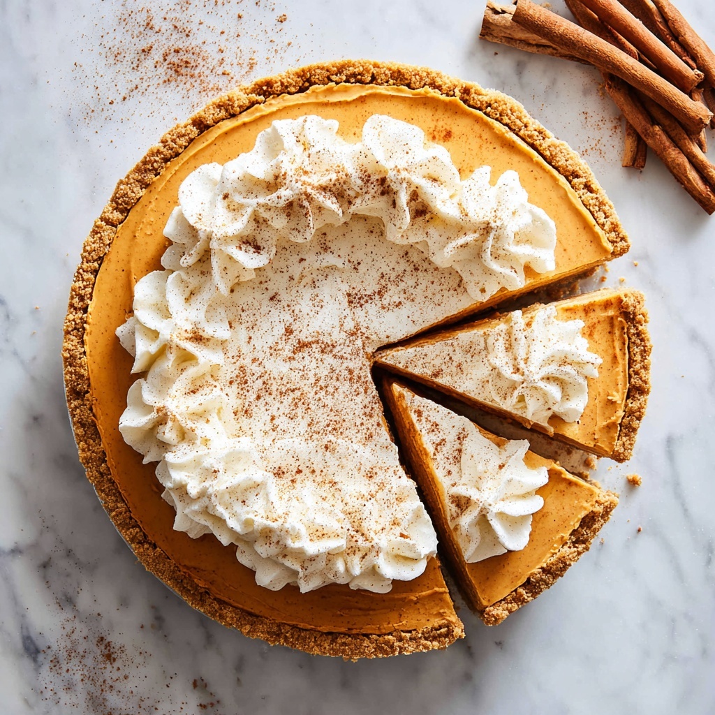 No Bake Pumpkin Pie Cheesecake Recipe - Recipe Image