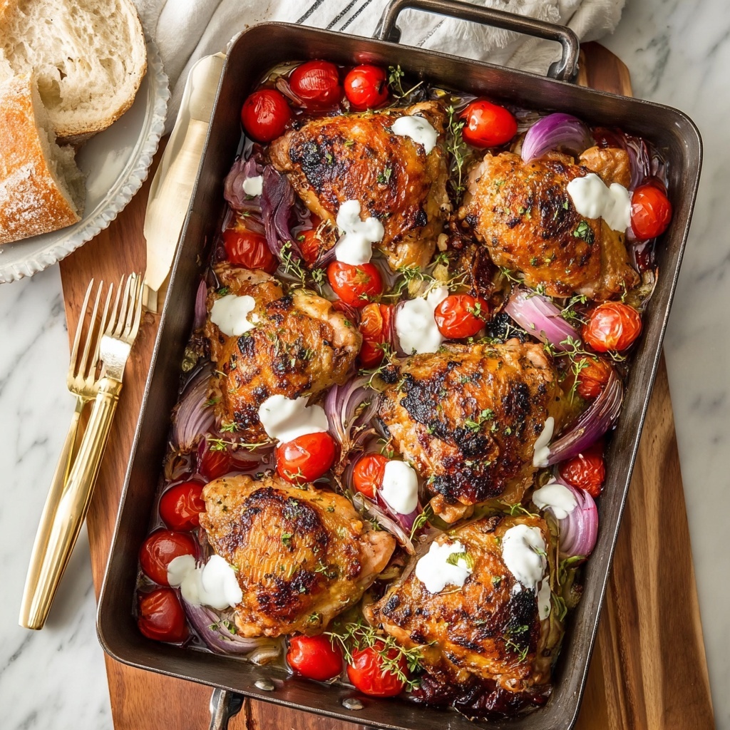 Balsamic Glazed Mediterranean Chicken Bake Recipe - Recipe Image