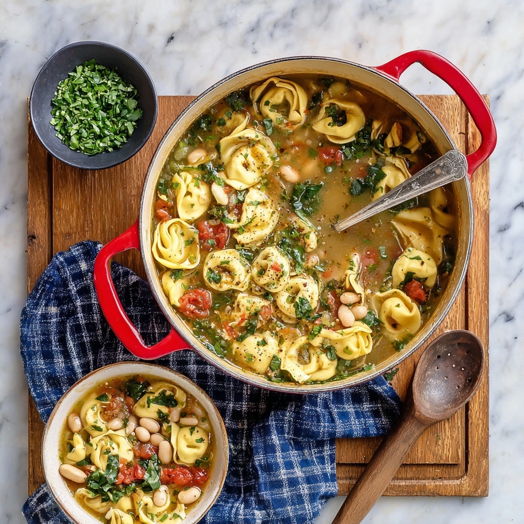 Pesto Chicken Tortellini Soup Recipe - Recipe Image