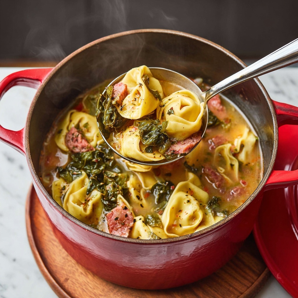 Sweet Italian Sausage Tortellini Soup Recipe - Recipe Image