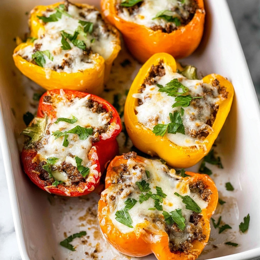 Philly Cheesesteak Stuffed Peppers Recipe - Recipe Image