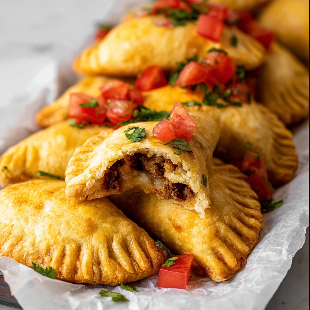 Baked Cheesy Chicken Empanadas Recipe - Recipe Image