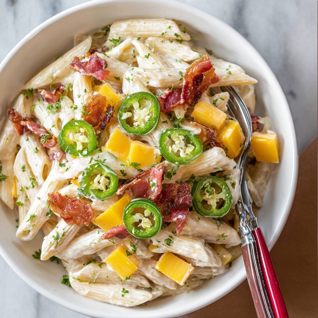 Jalapeno Popper Pasta Salad Recipe - Recipe Image