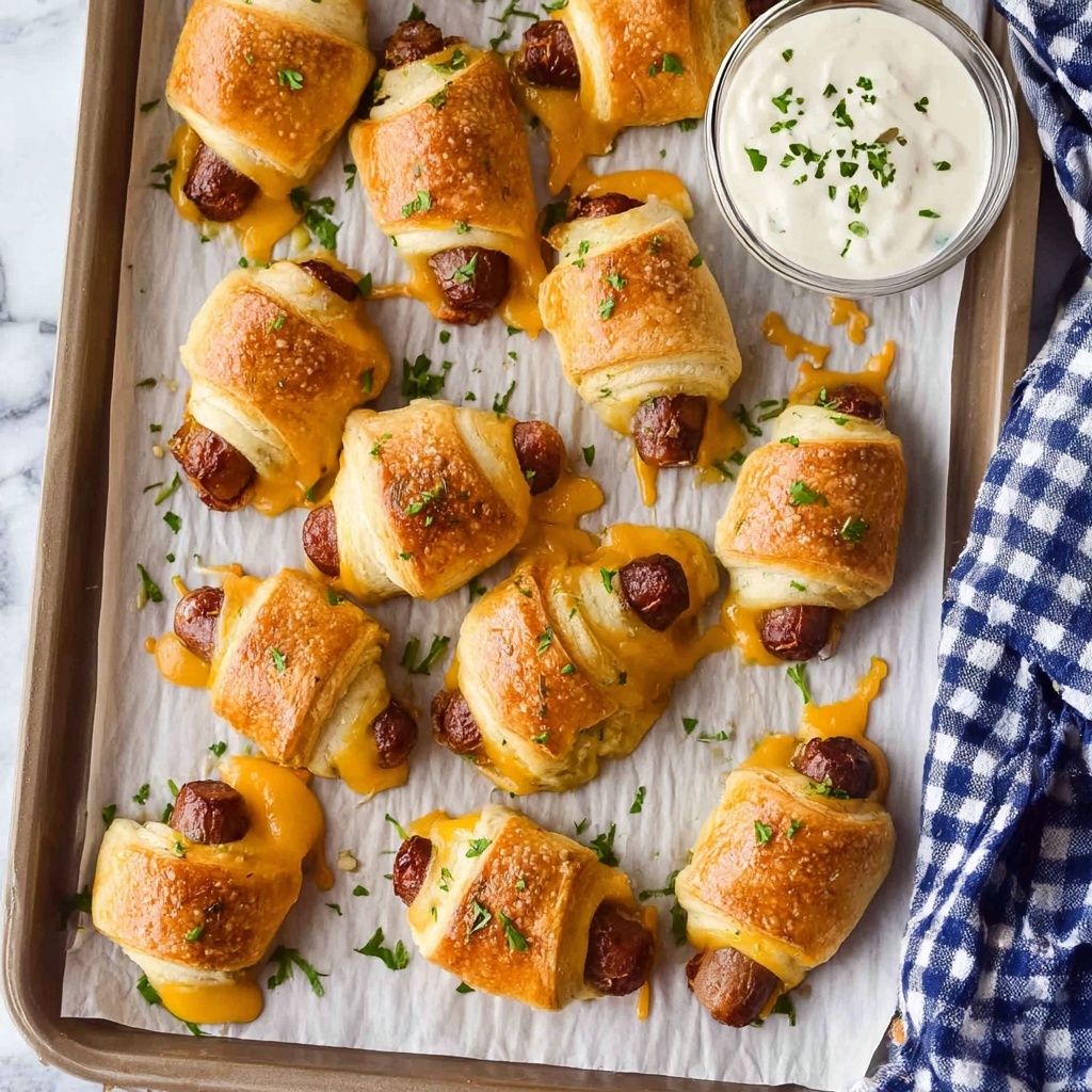 Pigs in a Blanket with Cheddar, Ranch, and Parmesan Recipe - Recipe Image
