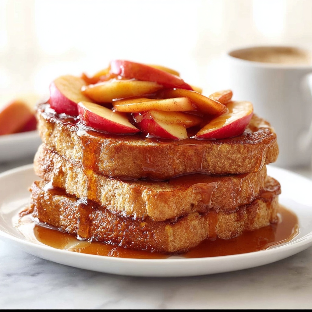 Fast French Toast with Cinnamon Apples Recipe - Recipe Image