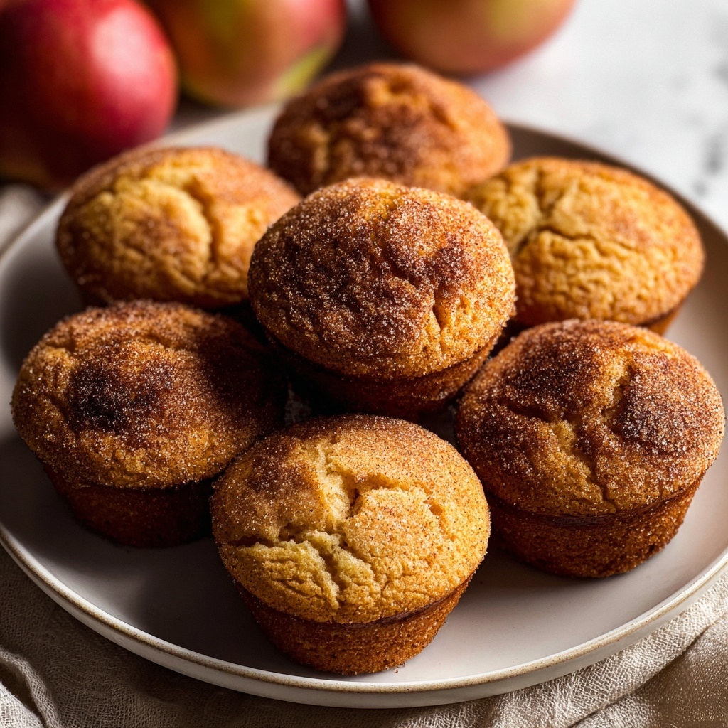 Cinnamon-Spiced Baked Apple Snickerdoodles Recipe - Recipe Image