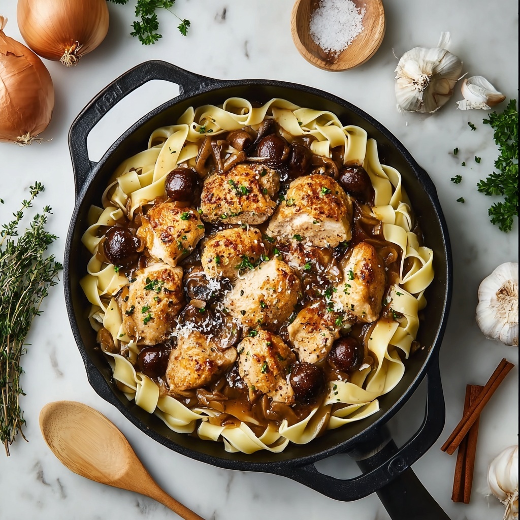Chicken Marsala Fettuccine Recipe - Recipe Image