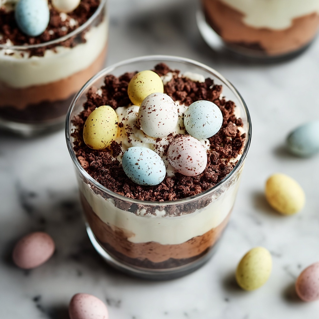 Mini Eggs Easter Brownie Parfaits Recipe - Recipe Image