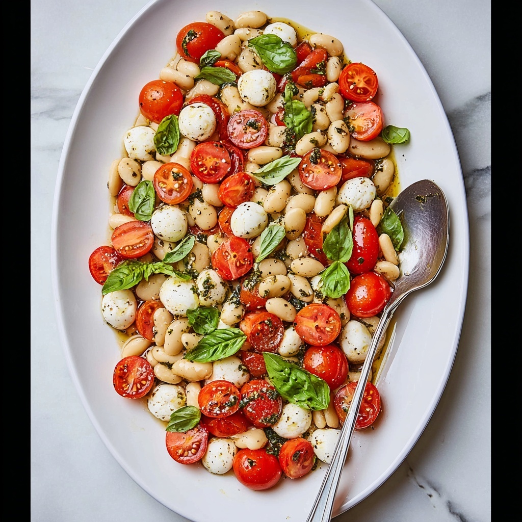 White Bean Caprese Salad Recipe - Recipe Image