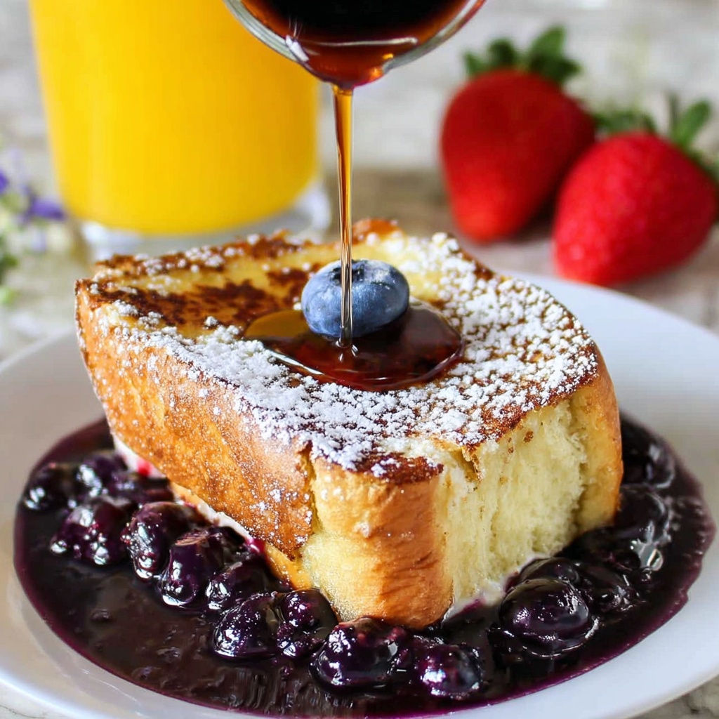 Overnight Blueberry French Toast Casserole Recipe - Recipe Image