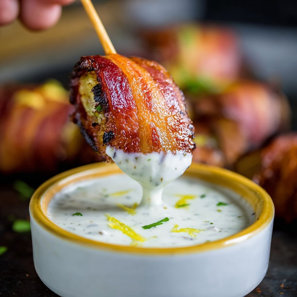 Bacon-Wrapped Potatoes with Lemon Aioli Recipe - Recipe Image