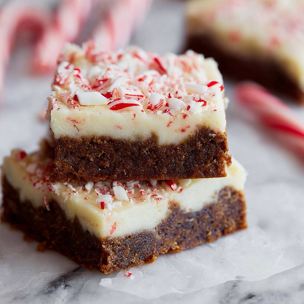 Peppermint Ginger Bars with Buttercream Frosting Recipe - Recipe Image