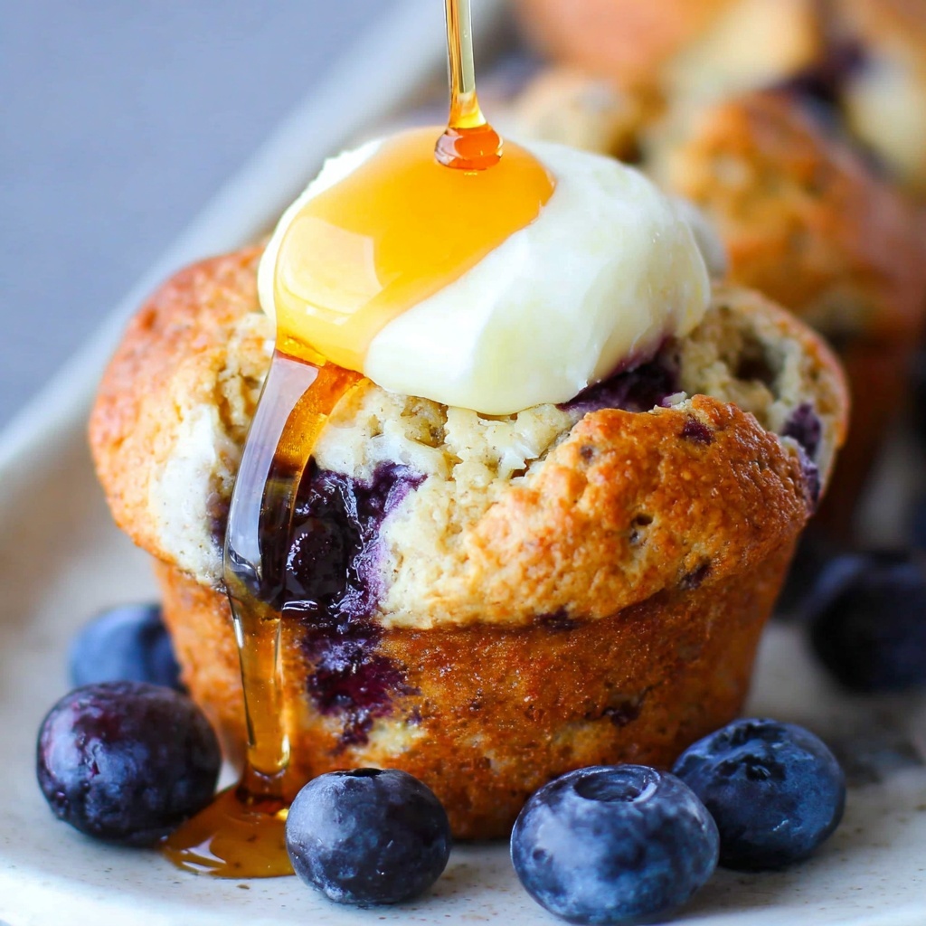 Buttermilk Blueberry Pancake Muffins Recipe - Recipe Image