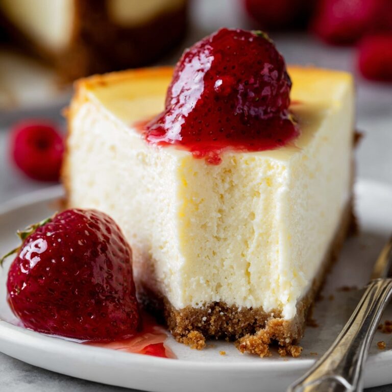 Classic Baked Cheesecake with Graham Cracker Crust Recipe