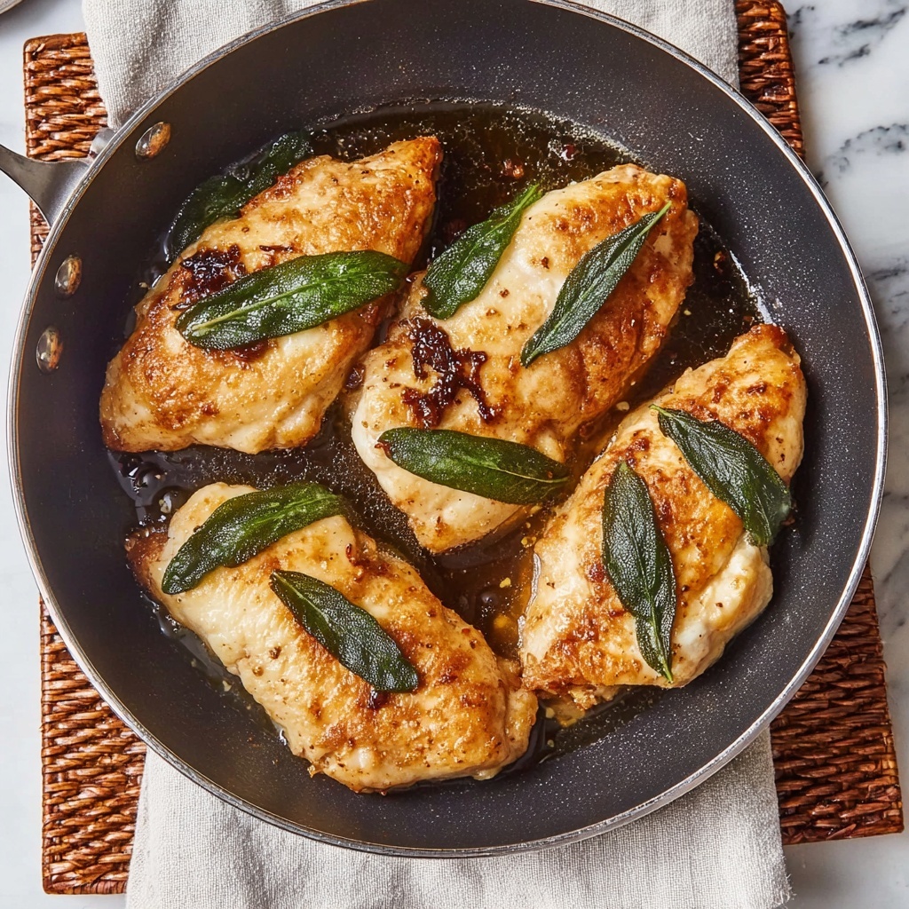 Garlic Brined Chicken with Crispy Sage Recipe - Recipe Image