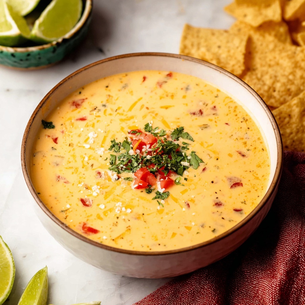 Crockpot Queso Dip with Tomatoes, Jalapenos, and Cilantro Recipe - Recipe Image