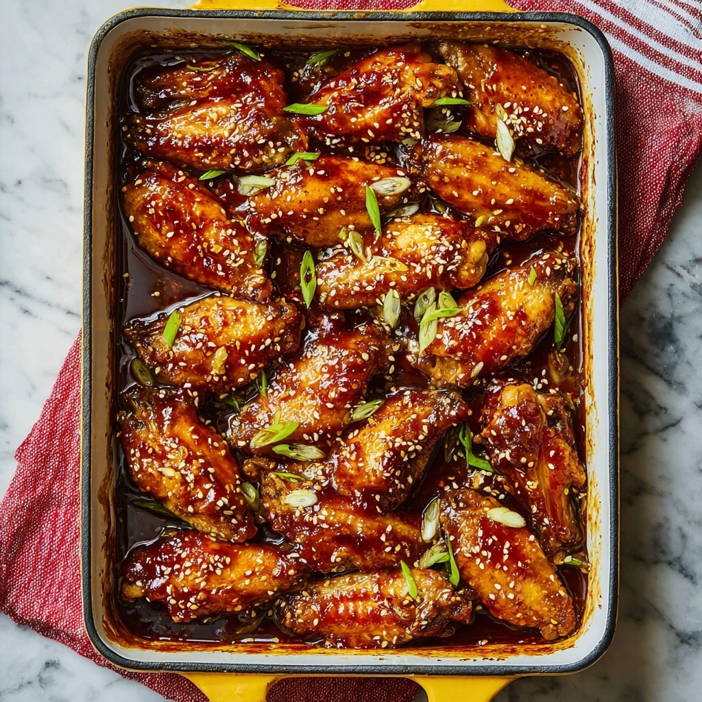 Baked Sesame Sticky Wings Recipe - Recipe Image