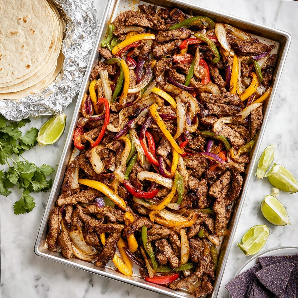 Sheet Pan Steak Fajitas Recipe - Recipe Image